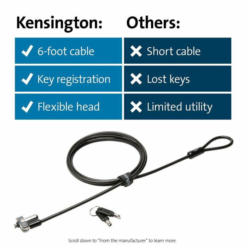 Câble de sécurité Kensington K64440WW 1,83 m