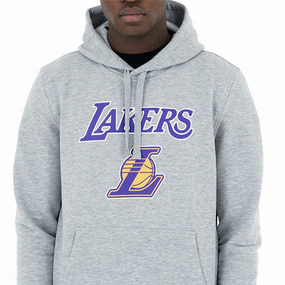 Sweat à capuche unisex New Era LA Lakers Gris