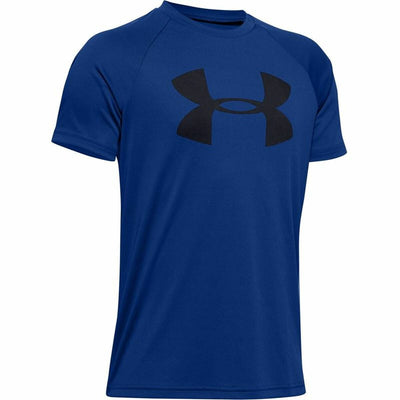T-shirt à manches courtes enfant Under Armour Tech Big Logo Blue marine