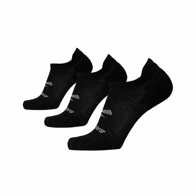 Chaussettes Chevilles Brooks Run-In No Show 3 paires Noir Unisexe