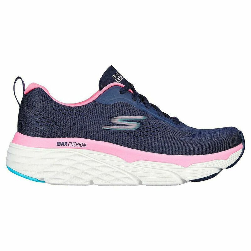 Walking Shoes for Women Skechers  MAX CUSHION 128551  Navy Blue