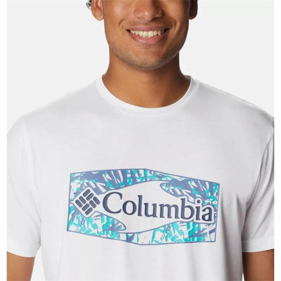 Short-sleeve Sports T-shirt Columbia Sun Trek™ White