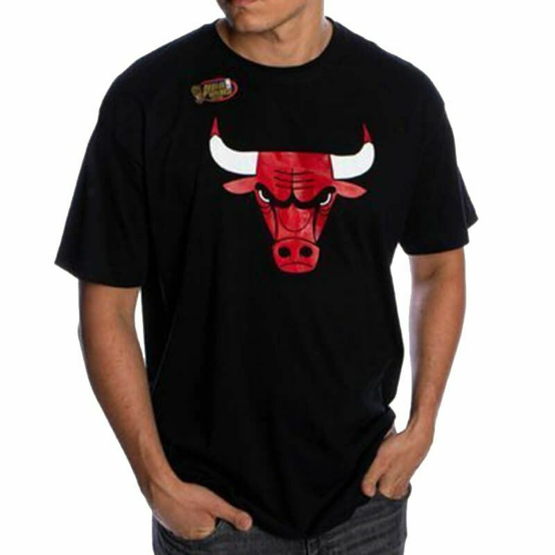t-shirt de basket Mitchell & Ness Chicago Bulls Noir