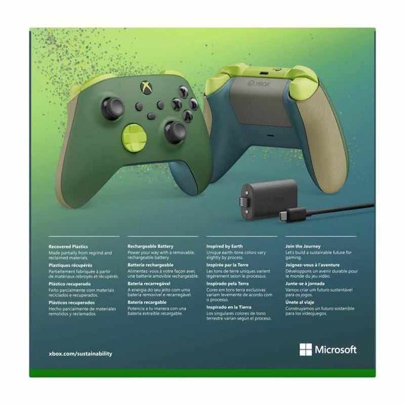 Controlo remoto sem fios para videojogos Microsoft Verde