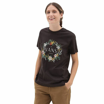 T-shirt à manches courtes femme Vans Wreath Of Flowers Bff Tee-B