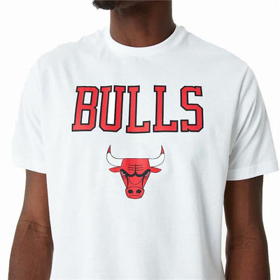 t-shirt de basket New Era NBA Chicago Bulls Blanc