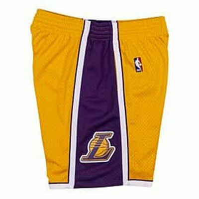Short de Basket pour Homme Mitchell & Ness LA Lakers Jaune
