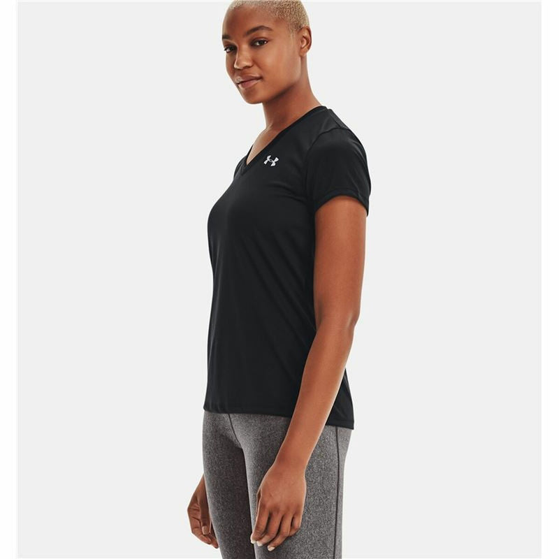 Women’s Short Sleeve T-Shirt Under Armour Tech SSV Solid Black