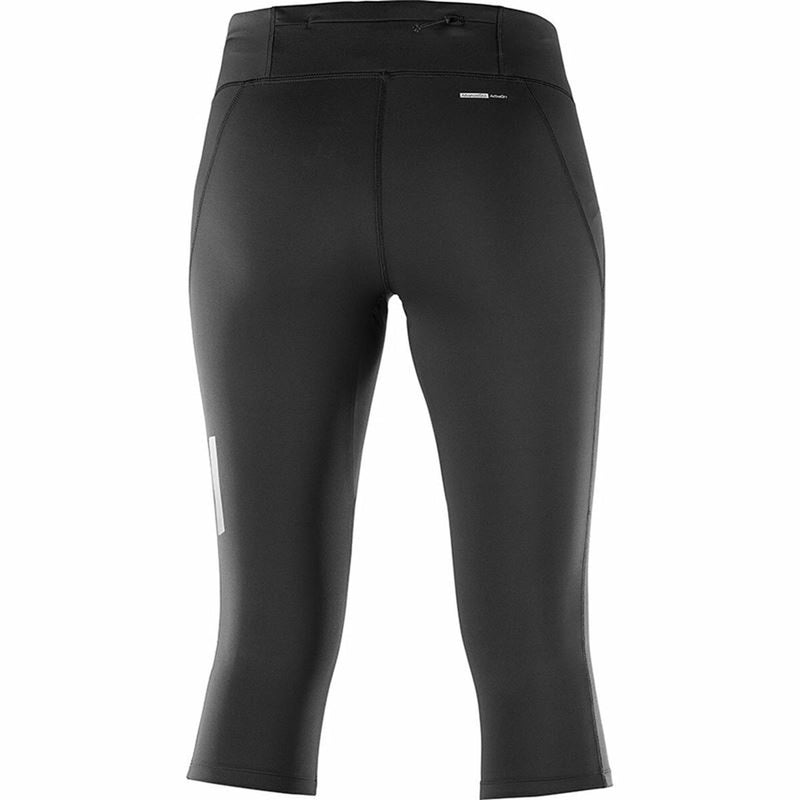 Leggings de Desporto de Mulher Salomon Agile Mid Tight Preto