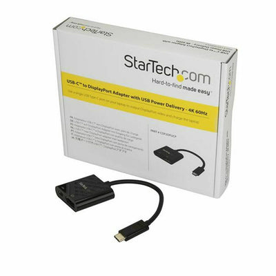 USB C to DisplayPort Adapter Startech CDP2DPUCP Black 4K Ultra HD