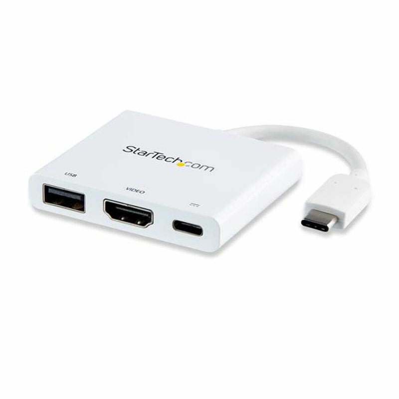 Adaptateur USB-C Startech CDP2HDUACPW Blanc 4K Ultra HD