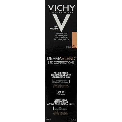 Base de Maquilhagem Fluida Vichy Dermablend D Correction 45-gold Nº 45-gold (30 ml)