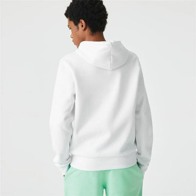 Polar com Capuz Homem Lacoste Sweatshirt Branco