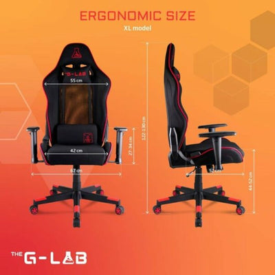 Cadeira de Gaming The G-Lab Oxygen Vermelho