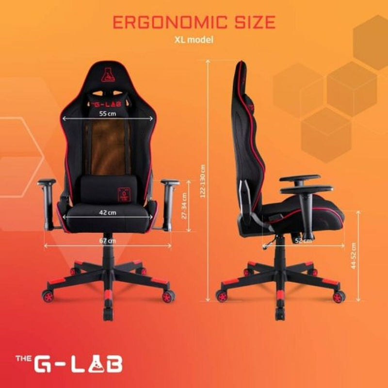 Cadeira de Gaming The G-Lab Oxygen Vermelho