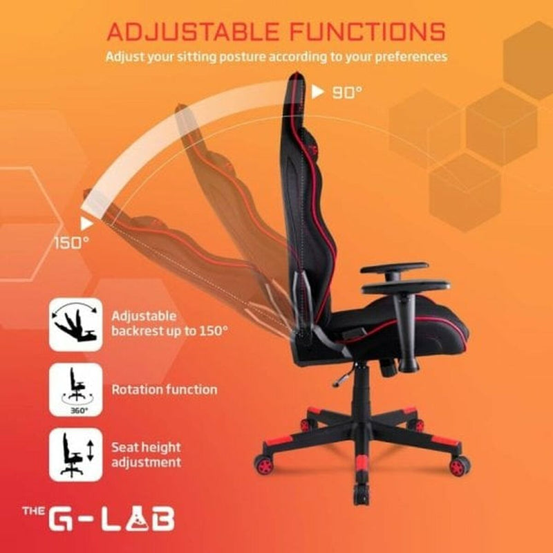 Cadeira de Gaming The G-Lab Oxygen Vermelho