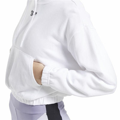 Polar com Capuz Mulher Reebok Sportswear Cropped Branco