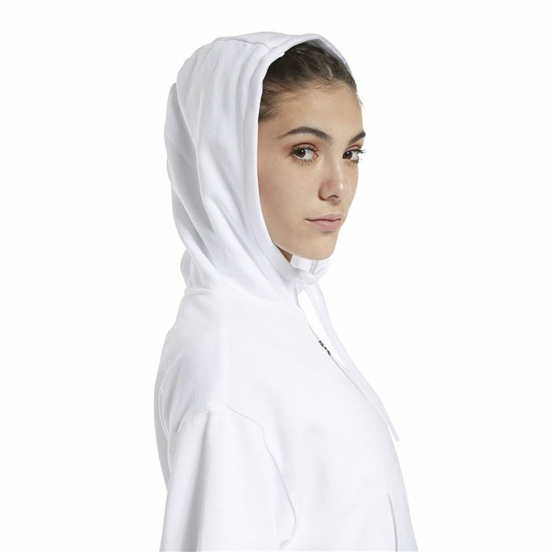 Polar com Capuz Mulher Reebok Sportswear Cropped Branco