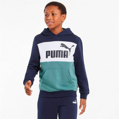 Children’s Hoodie Puma Essential Colorblock Dark blue