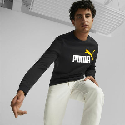 Men’s Sweatshirt without Hood Puma Essentials Black