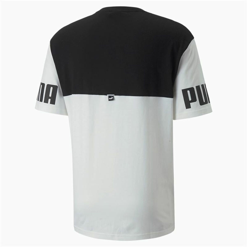 Maillot de Corps de Sport à Manches Coupe Puma Power Colorblock Noir