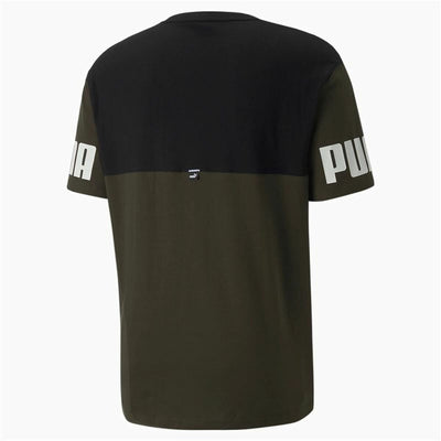 Short-sleeve Sports T-shirt Puma Power Colorblock Black