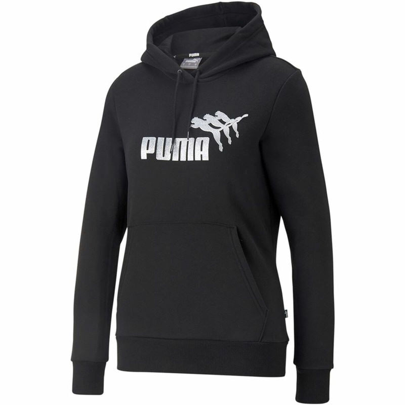 Polar com Capuz Mulher Puma Metallics Spark Preto