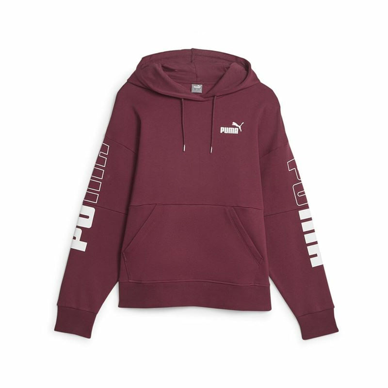 Women’s Hoodie Puma Power Colorblock Dark Red