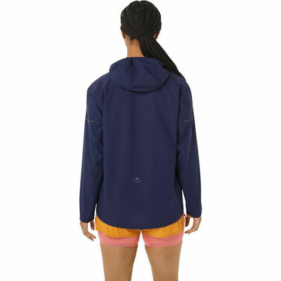 Women's Sports Jacket Asics Fujitrail WaterProof Dark blue
