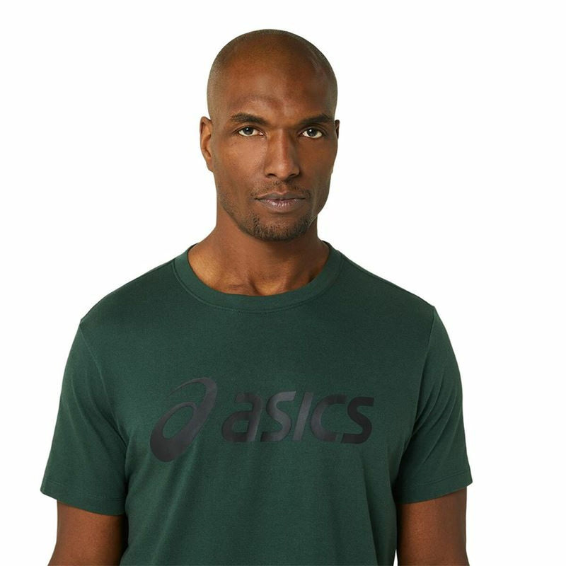Men’s Short Sleeve T-Shirt Asics Big Logo Dark green