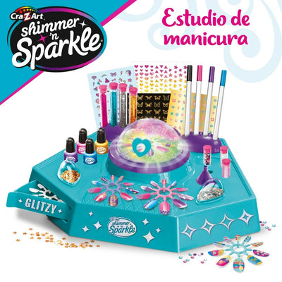 Set de Manucure Cra-Z-Art Shimmer 'n Sparkle 36 x 11 x 27 cm 4 Unités Enfant