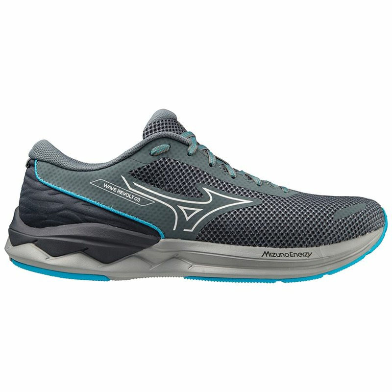 Running Shoes for Adults Mizuno Wave Revolt 3 Grey Men