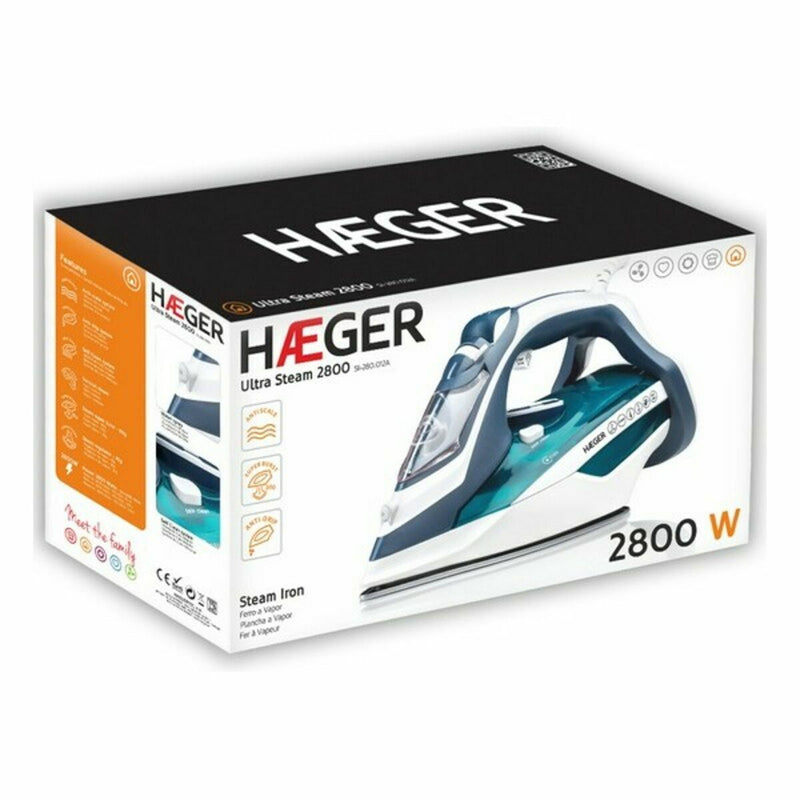 Ferro de Vapor Haeger SI-280.014A 2800W Aço inoxidável