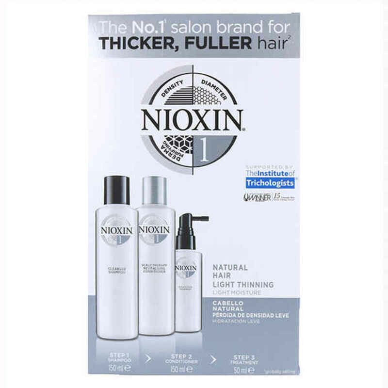 Tratamento Capilar Fortalecedor Nioxin Trial Kit System 1 Natural Leve 3 Peças