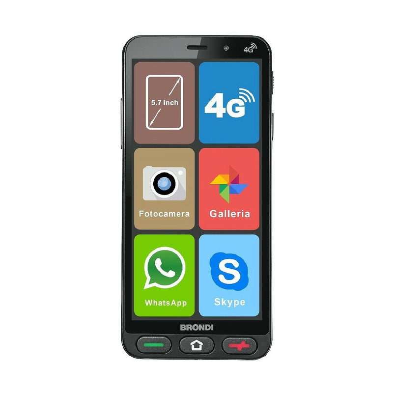 Smartphone Brondi AMICO S Preto 1 GB RAM 8 GB RAM Quad Core 5,7" 8 GB