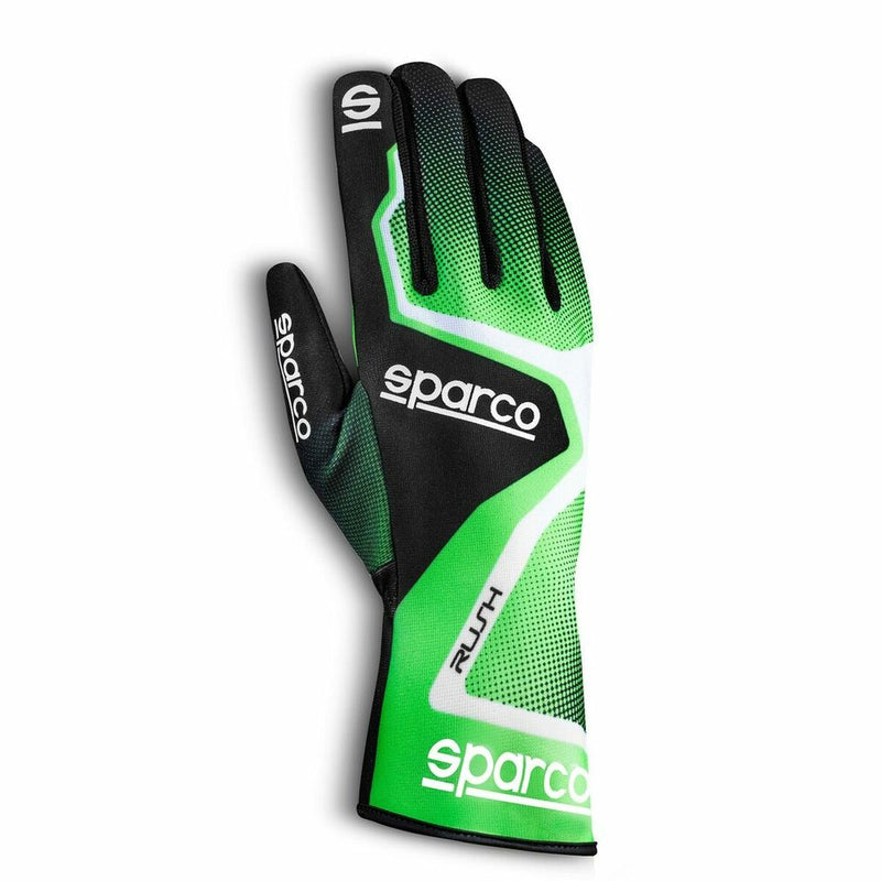 Karting Gloves Sparco Rush 2020 Black Green 10
