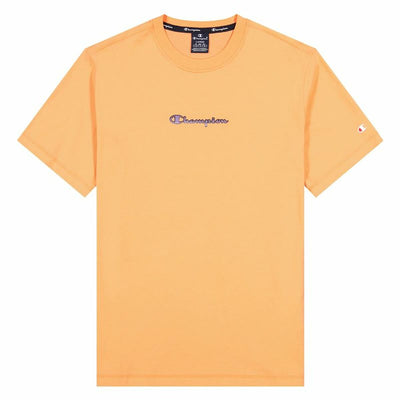 T shirt à manches courtes Champion Crewneck M Orange