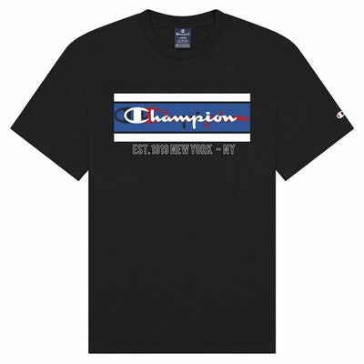 Men’s Short Sleeve T-Shirt Champion New York Black
