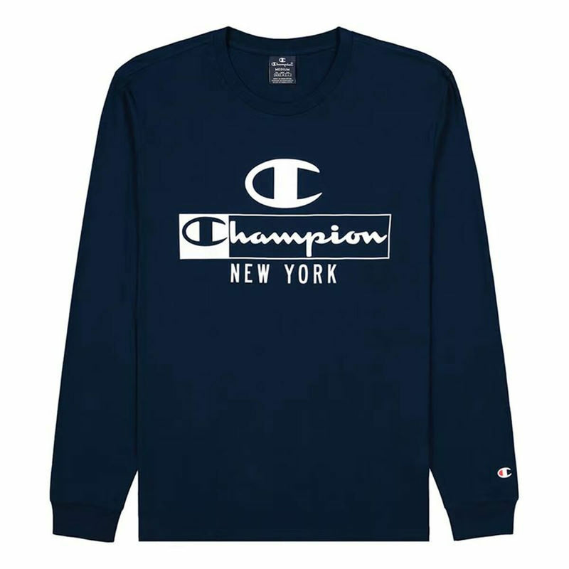 Men’s Sweatshirt without Hood Champion Legacy Graphic New York Blue