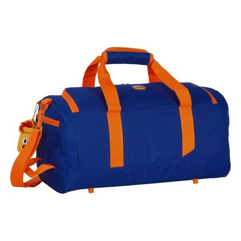 Saco de Desporto Valencia Basket Azul Laranja (50 x 25 x 25 cm)