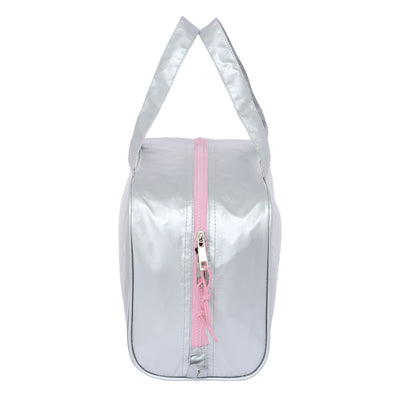 School Toilet Bag Benetton Silver Padded Silver 31 x 14 x 19 cm