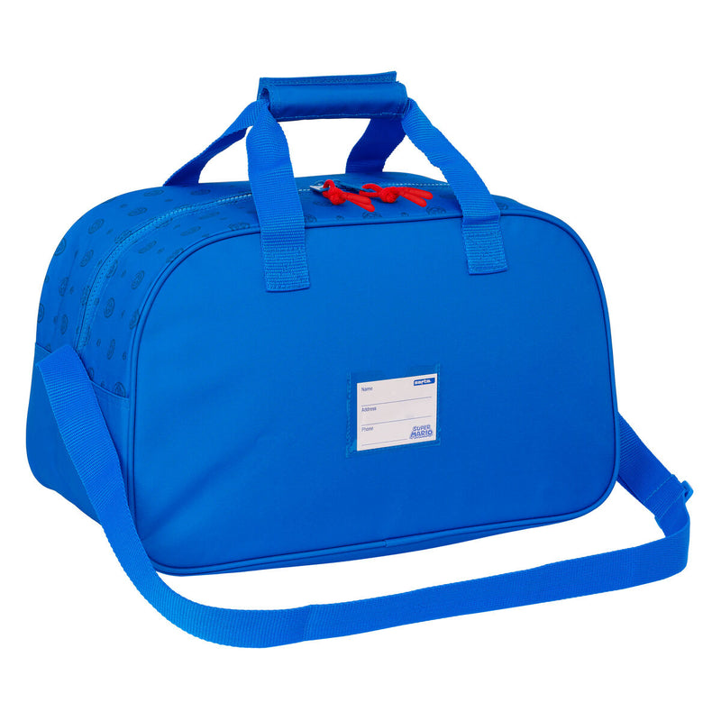 Sac de sport Super Mario Play Bleu Rouge 40 x 24 x 23 cm