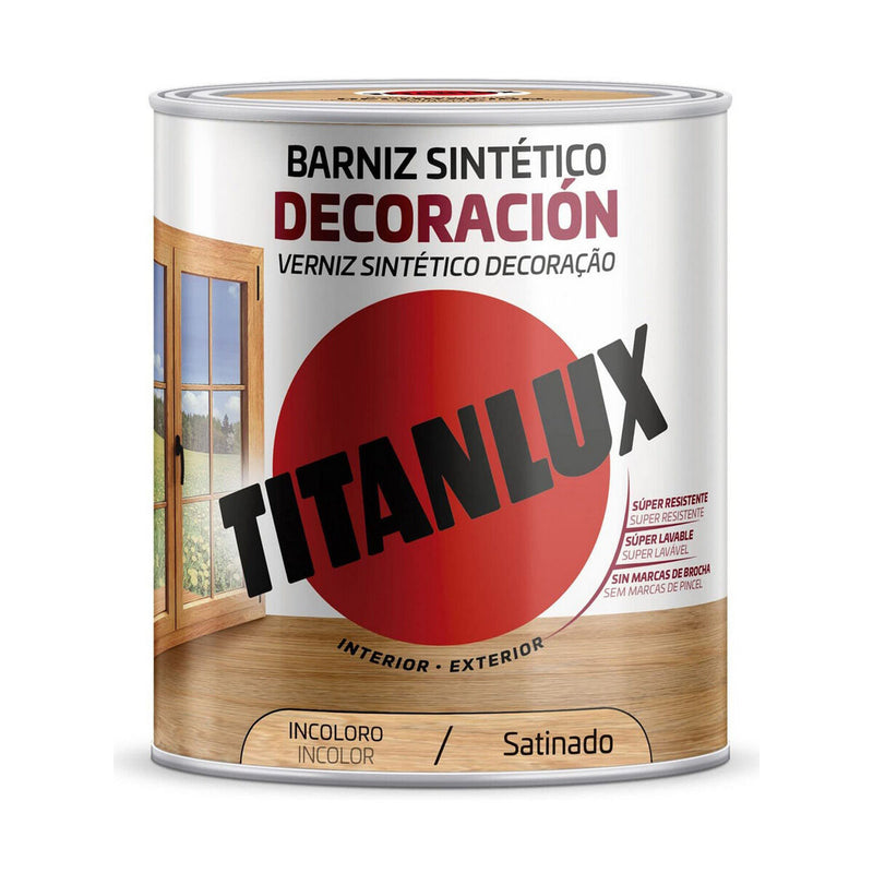 Varnish Titanlux M11100004 Colourless 4 L Satin finish