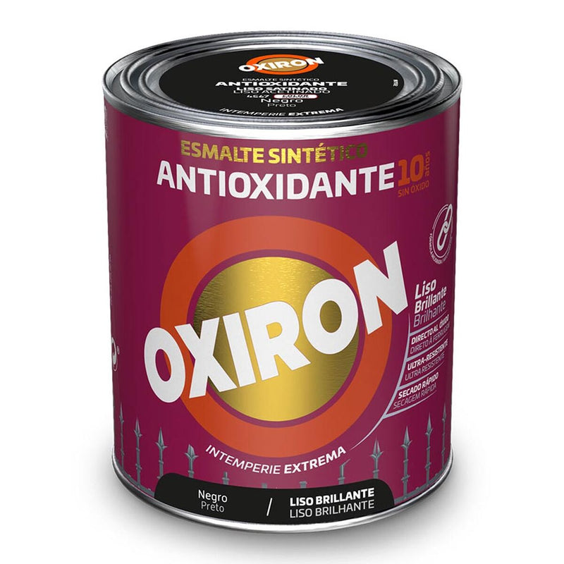 Esmalte sintético Oxiron Titan 5809081 Preto 750 ml Antioxidante