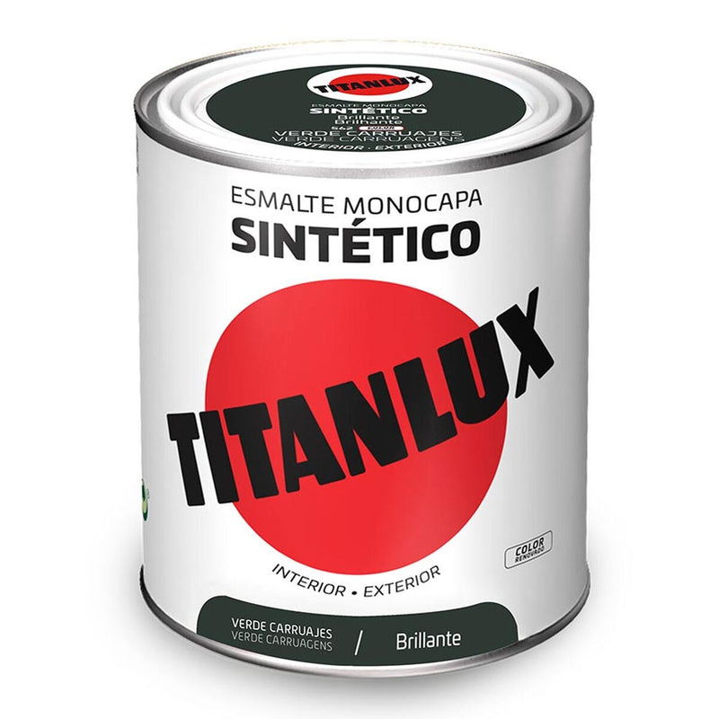 Vernis synthétique Titanlux 5808988 Vert 750 ml