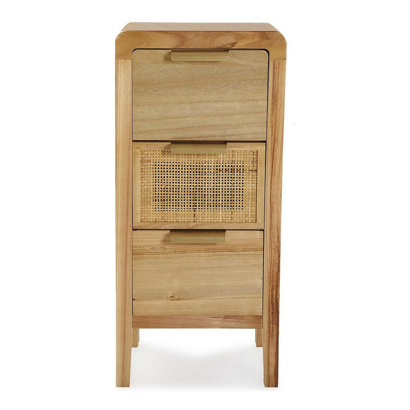 Chest of drawers Versa Rattan MDF Wood (24 x 66 x 30 cm)