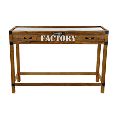 Console DKD Home Decor Factory Metal Paolownia wood (120 x 47 x 82.5 cm)