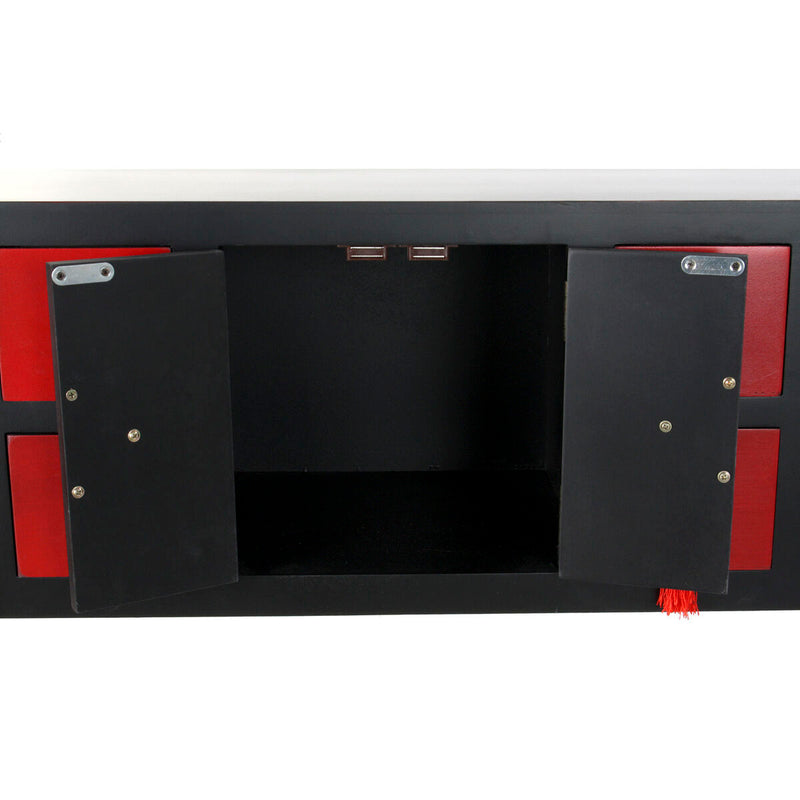 Console DKD Home Decor 98,5 x 27 x 80 cm Fir Black MDF Wood