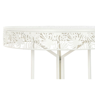 Table d'appoint DKD Home Decor Métal Blanc (60 x 60 x 70 cm)