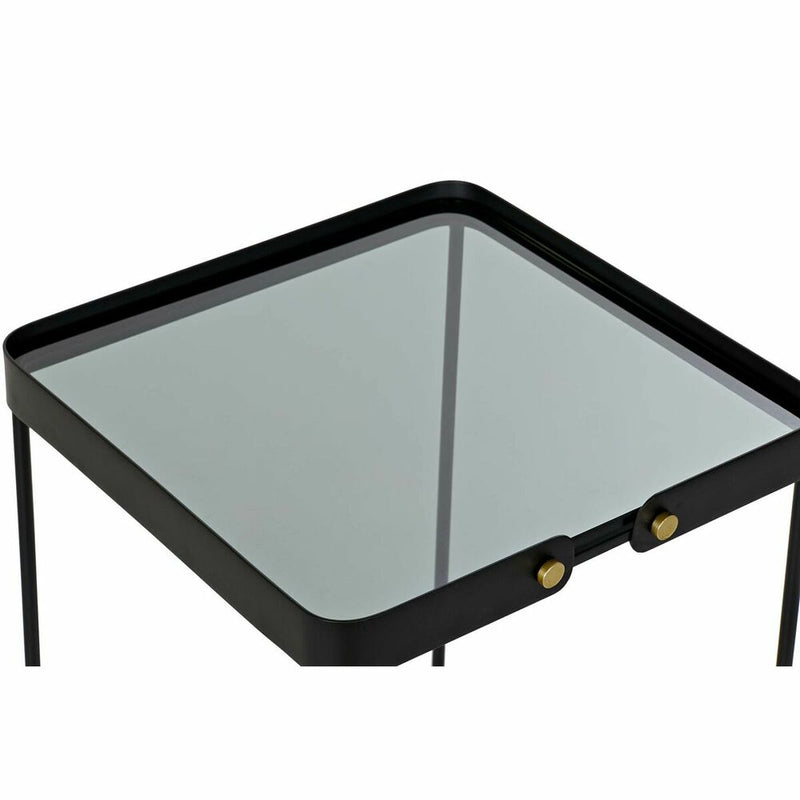 Set de 2 Tables Gigognes DKD Home Decor Noir Doré 42 x 42 x 56 cm